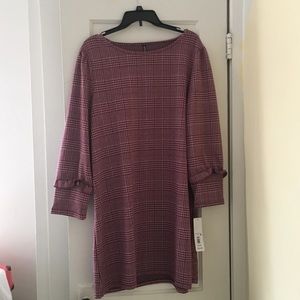 Plaid shift dress